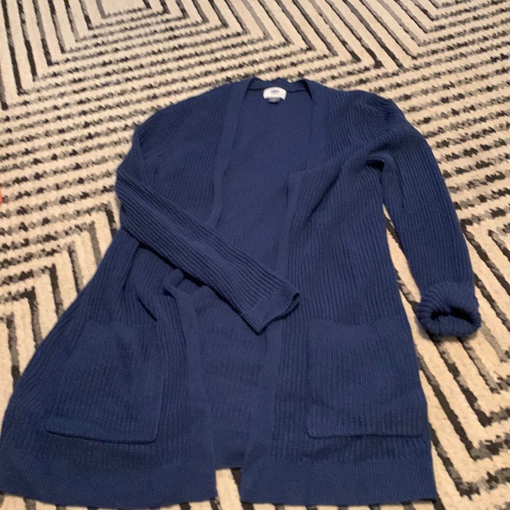 Old navy blue cardigan
